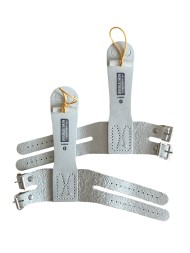 LADIES SLIM Накладки на двух скошеннных ремнях + кожаный валик (узкие), для брусьев 