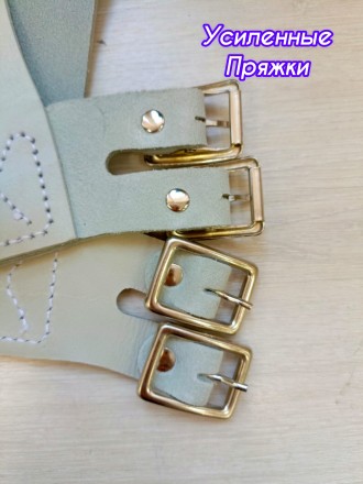 LADIES Накладки на двух скошенных ремнях + кожаный валик, для брусьев 